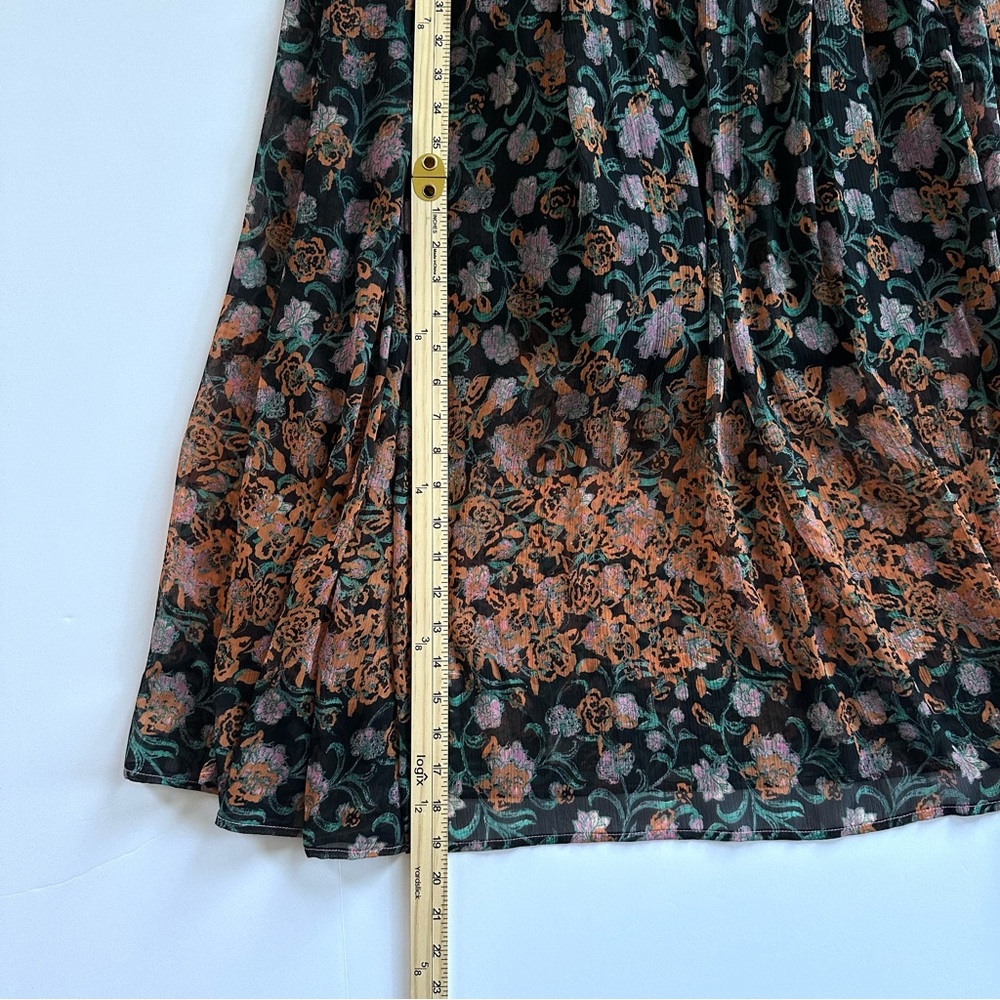 Free People See It Through Dress in Black Combo Floral | XL | EUC - Picture 8 of 14